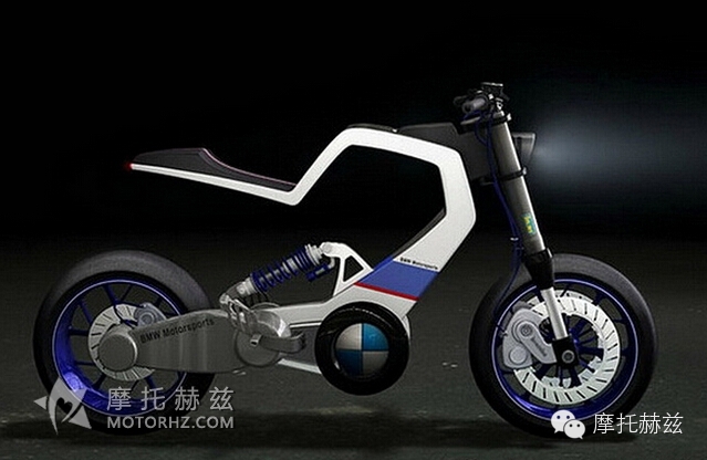 宝马未来电动摩托车E100r概念车