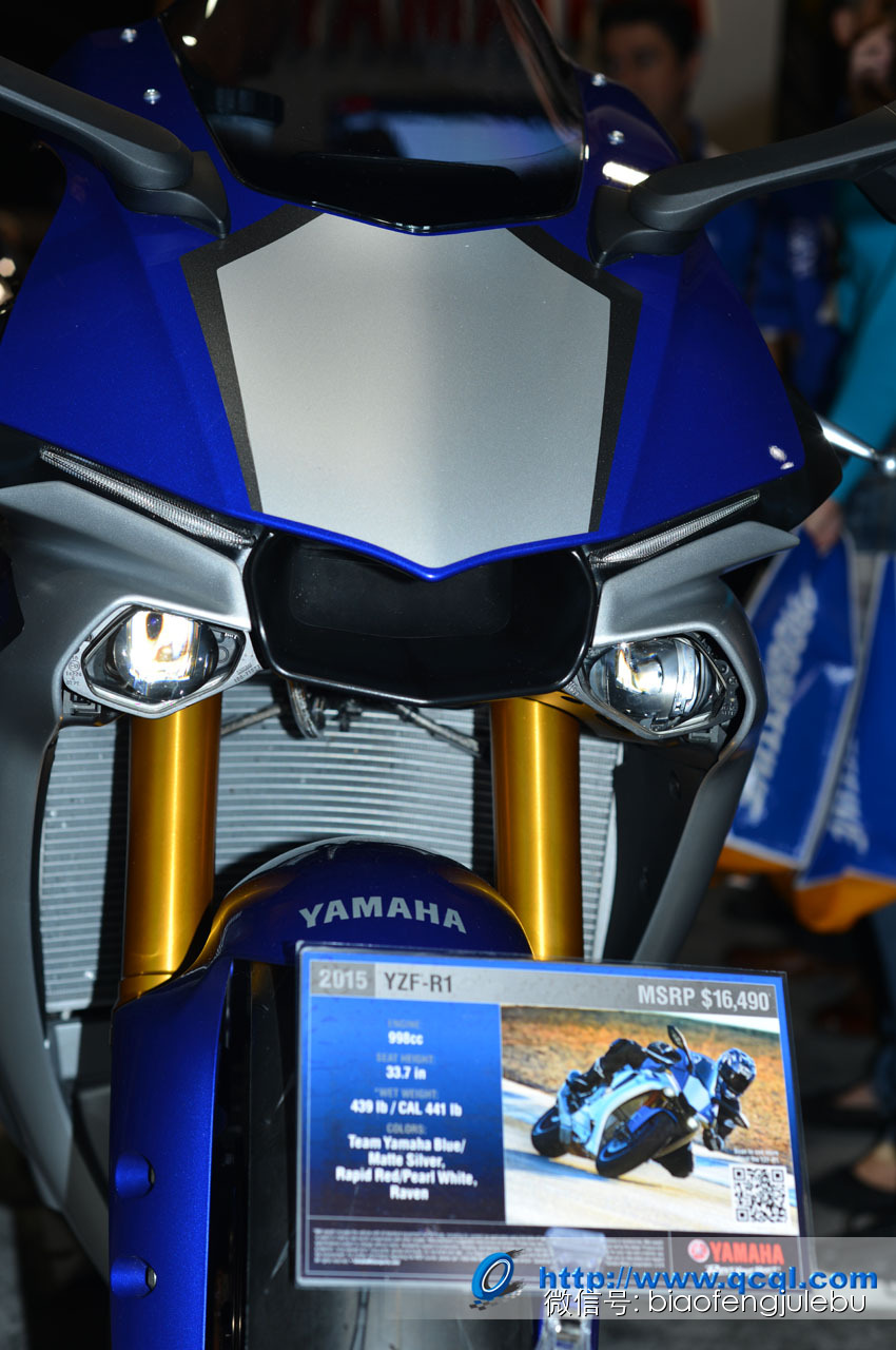 雅马哈摩托车 2015’ YZF-R1、R1M 的近距离特写