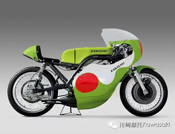 绿色川崎摩托车挑战者的证明！