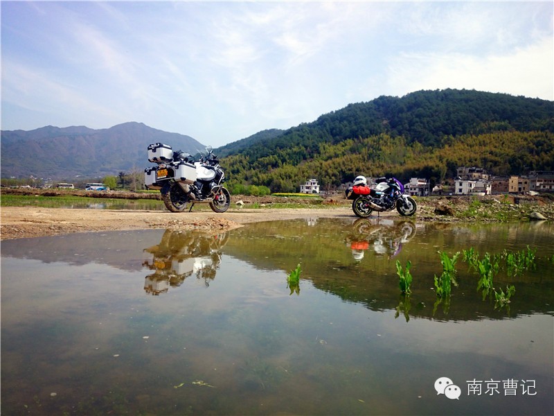 摩托车骑行在中国最美的乡村｜婺源观油菜花