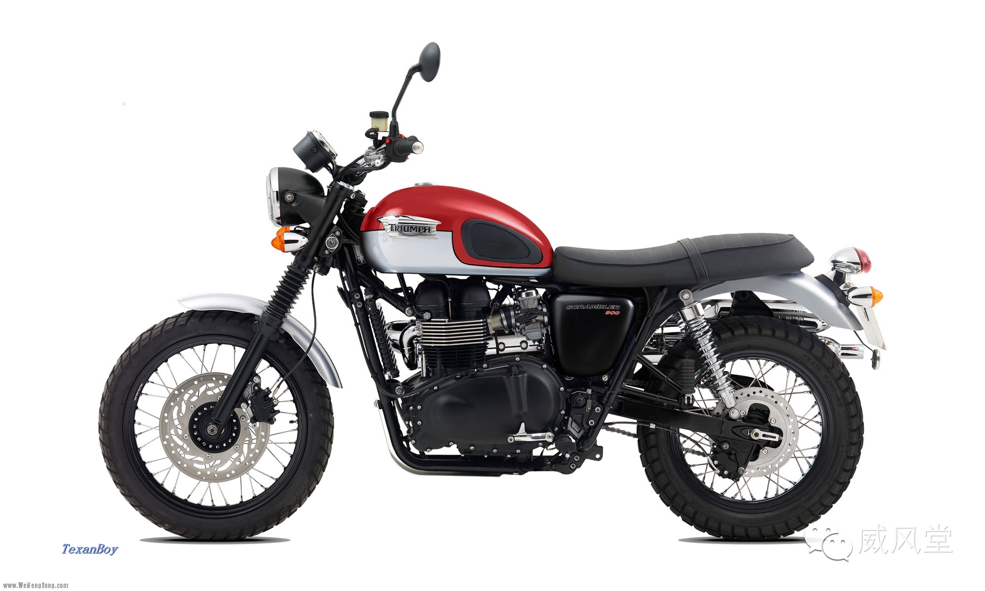 三家明牌摩托车复古比较：Ducati / Guzzi / Triumph 各自的Scrambler