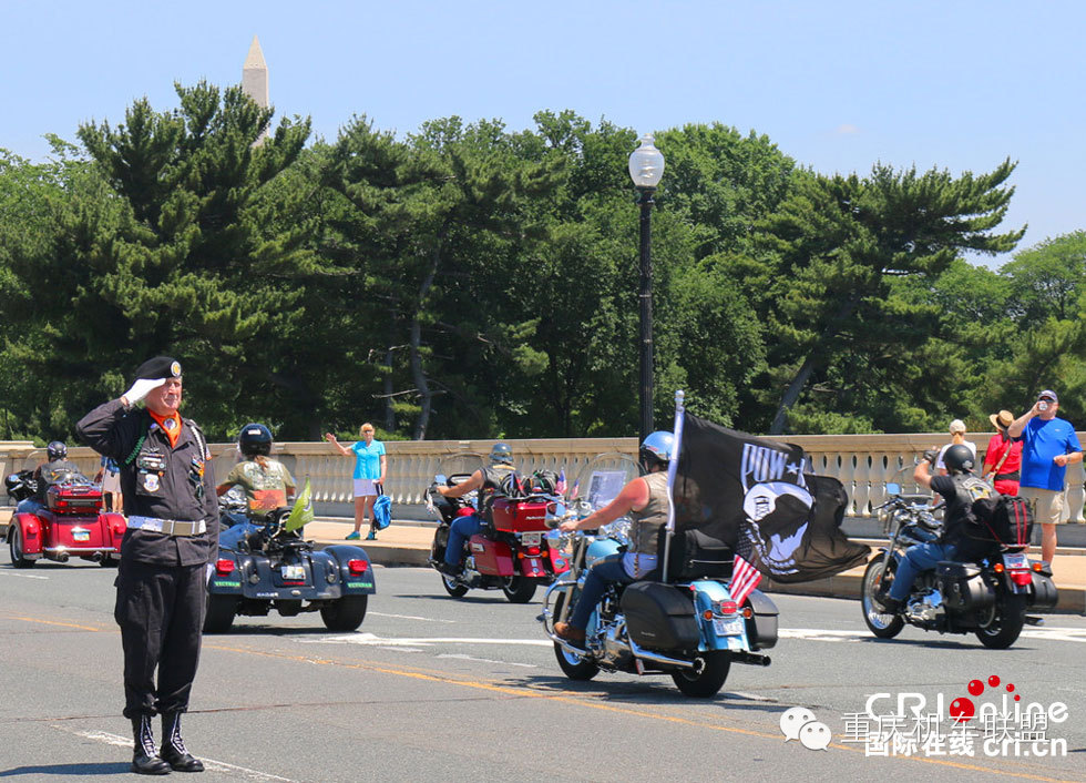 美国华盛顿举行“滚雷”摩托车大游行 -阵亡将士纪念日前夕
