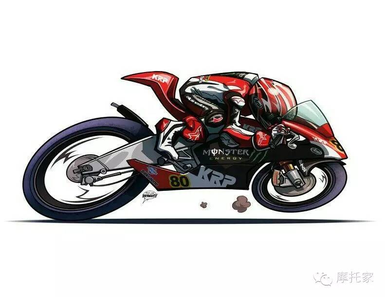 值得珍藏的大排量摩托车漫画图，拿走不谢！