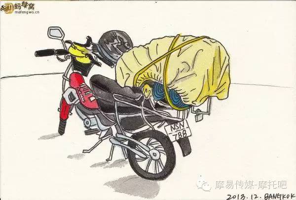手绘两个人的摩托车旅程--全记录泰国中南部