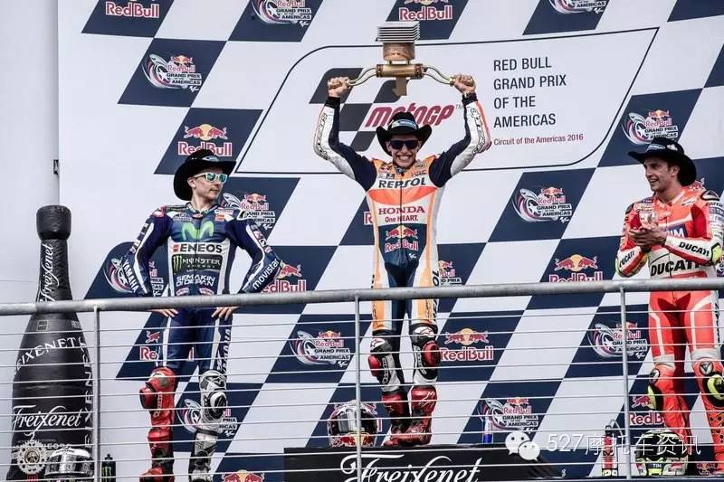 MotoGP：Marc Marquez美国站夺四连冠！