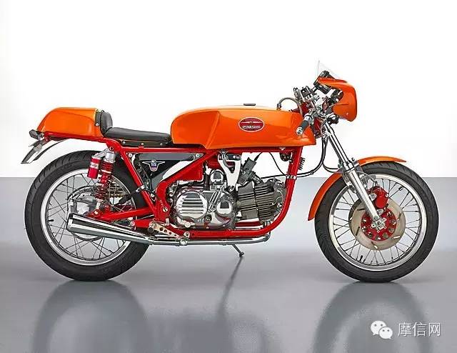 1973年Aermacchi哈雷 350SX 卧式单缸摩托改装