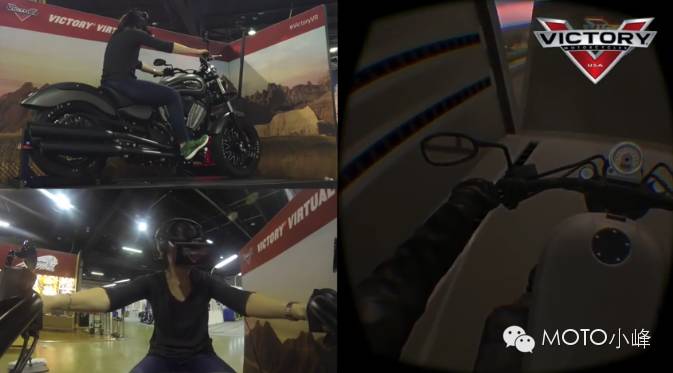 胜利摩托车VR虚拟体验，在家跑山？
