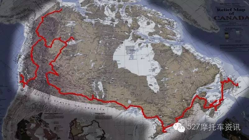 启程！大西洋—北冰洋—太平洋：周游加拿大的摩托车之旅