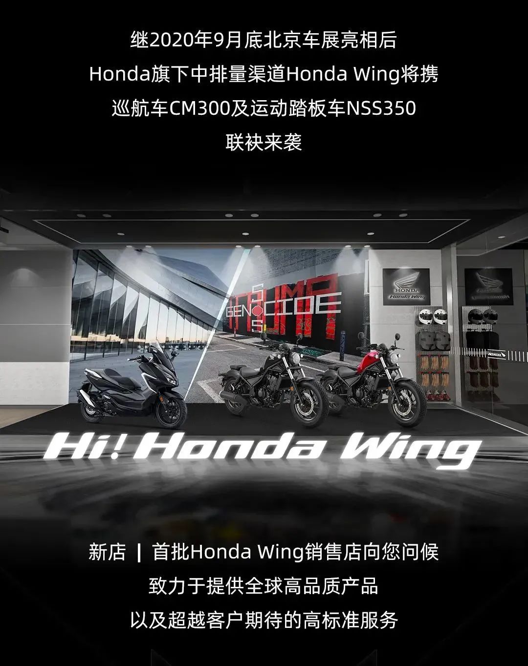 Hi！Honda Wing｜CM300&NSS350蓄勢待發