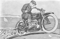                         1923年四缸摩托，创造了208 km/h的世界记录