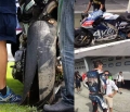 Motogp马来西亚第二日,摩托车290km/h爆胎，车手无恙